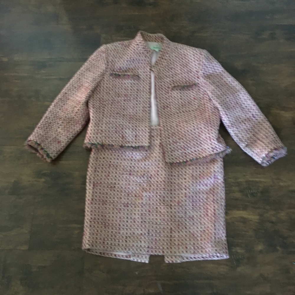 Neiman Marcus suit skirt blazer 14